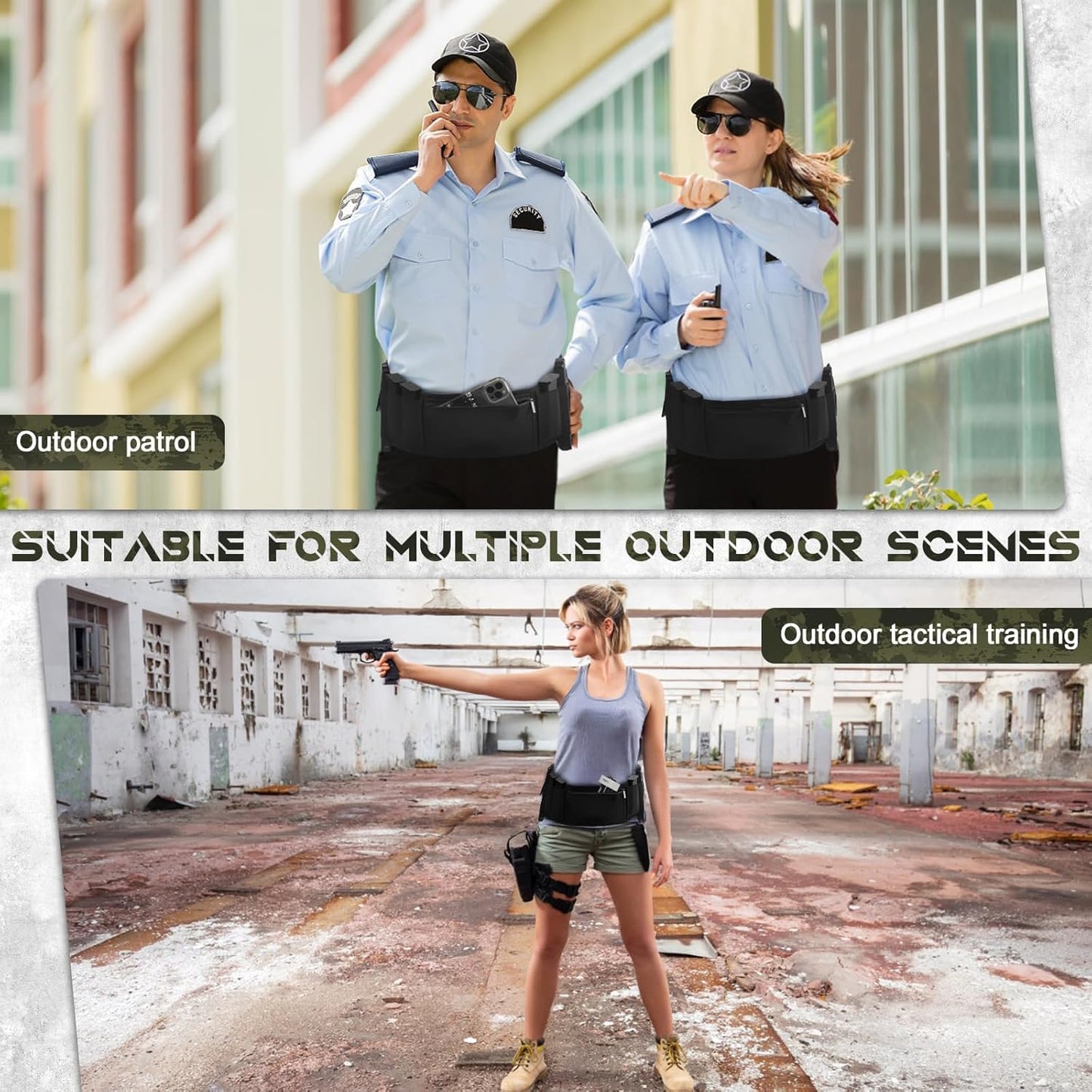 Skiennix Belly Band Holster - Ambidextrous Concealed Carry for Most Pistols & Revolvers | Comfortable Fit