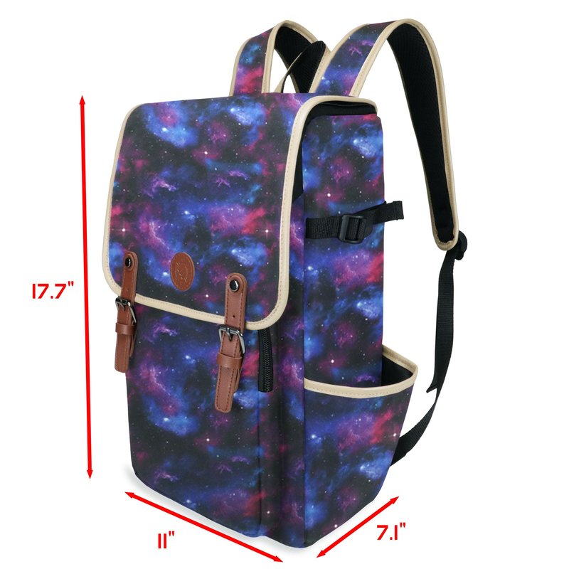 ENHANCE Designer Edition DnD Backpack - Stylish RPG Backpack for Dungeons and Dragons - Travel DnD Bag fits 4 Books and Binder with Miniature Storage, Map Holder, Comfortable Shoulder Straps (Galaxy)