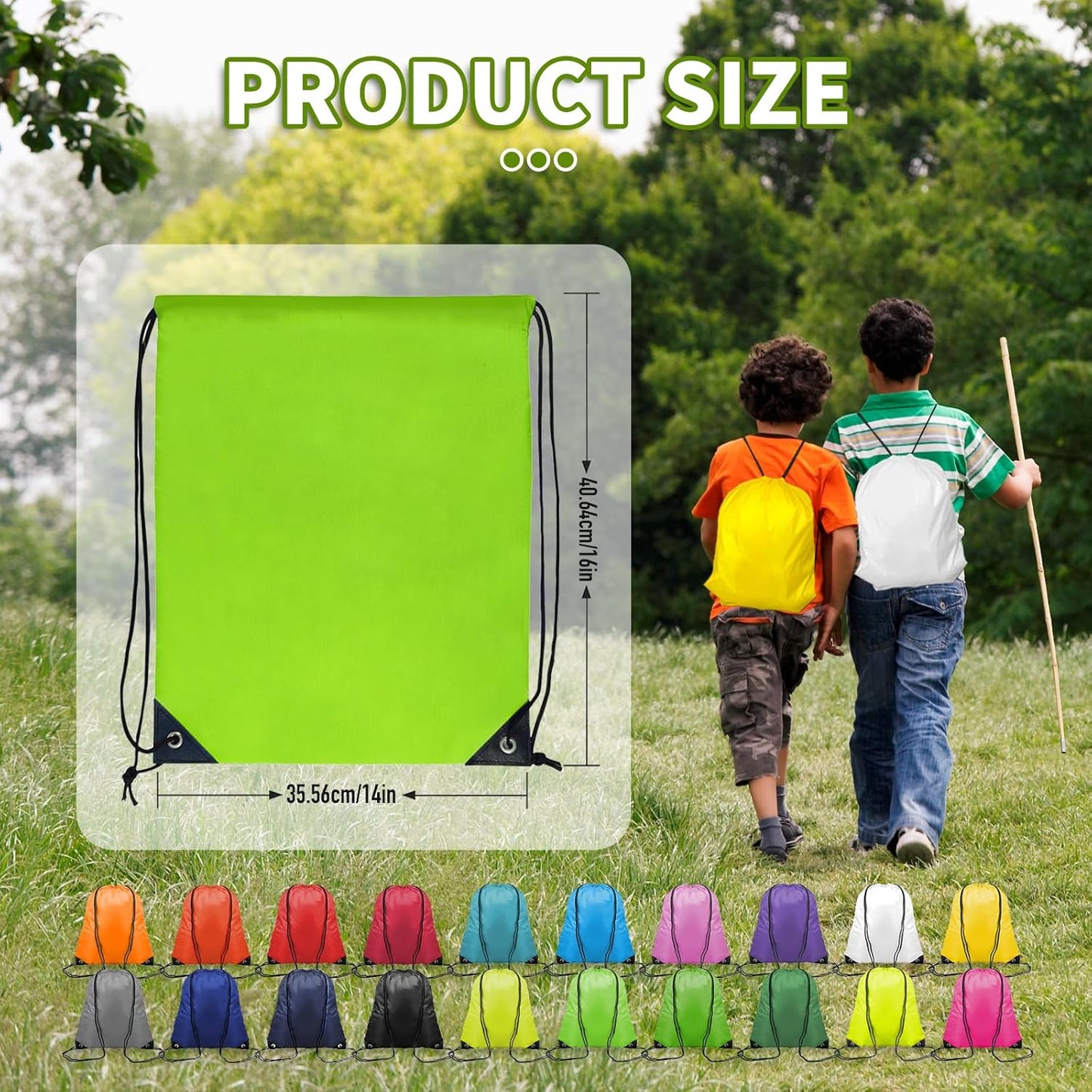 Skiennix 120-Piece Drawstring Bags Set - Colorful Bulk Drawstring Backpacks for Gym & Travel