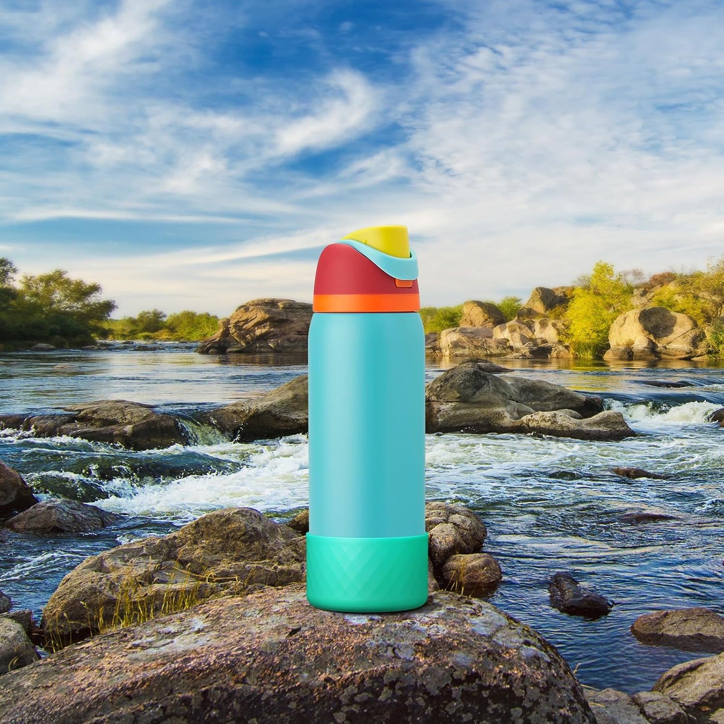 Owala Silicone Boot - Anti-Slip Protective Sleeve for 24 oz, 32 oz, 40 oz Stainless Steel Water Bottles