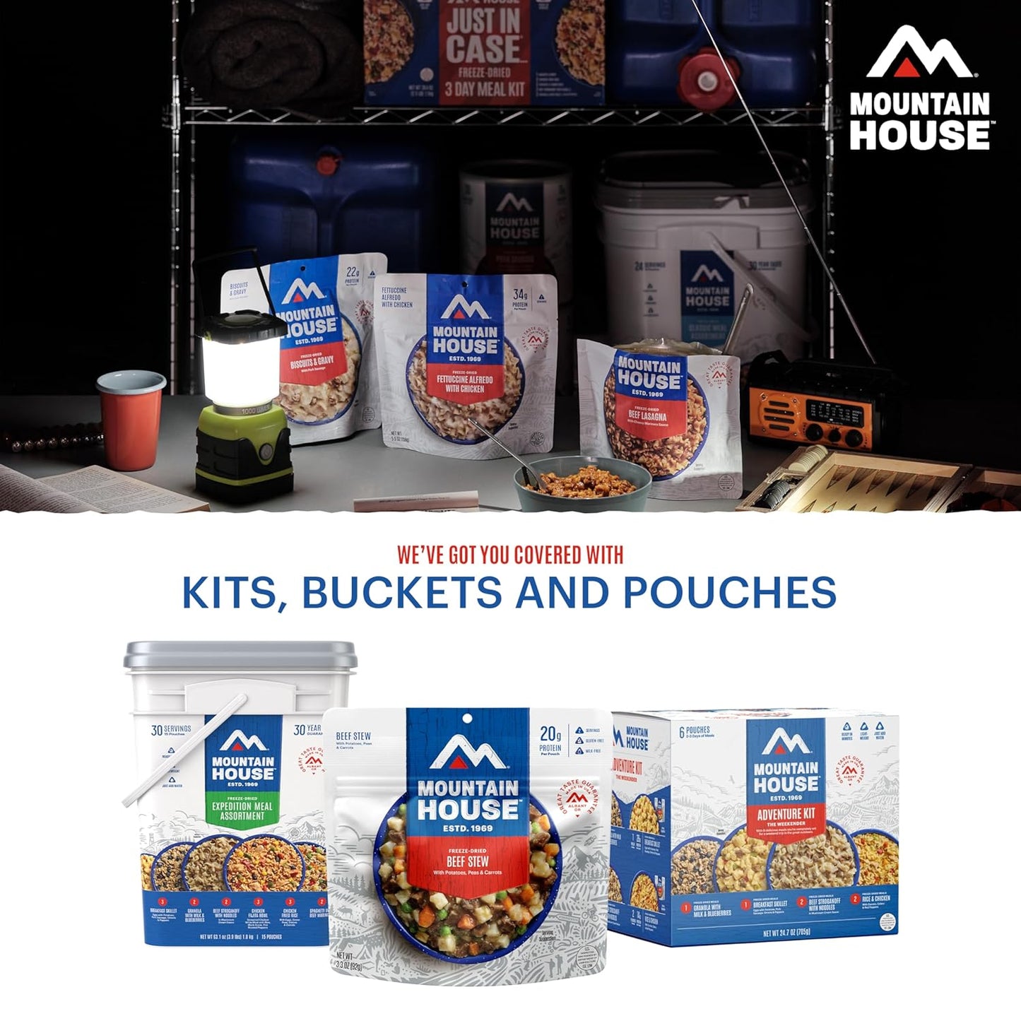 Mountain House Gluten-Free Pad Thai with Chicken - Freeze-Dried Camping Meal, 2 Servings, 30-Year Shelf Life, 2-Pack