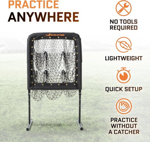 ACELETIQS Baseball Pitching Targets - Improve Accuracy & Skills | Durable Design for Practice