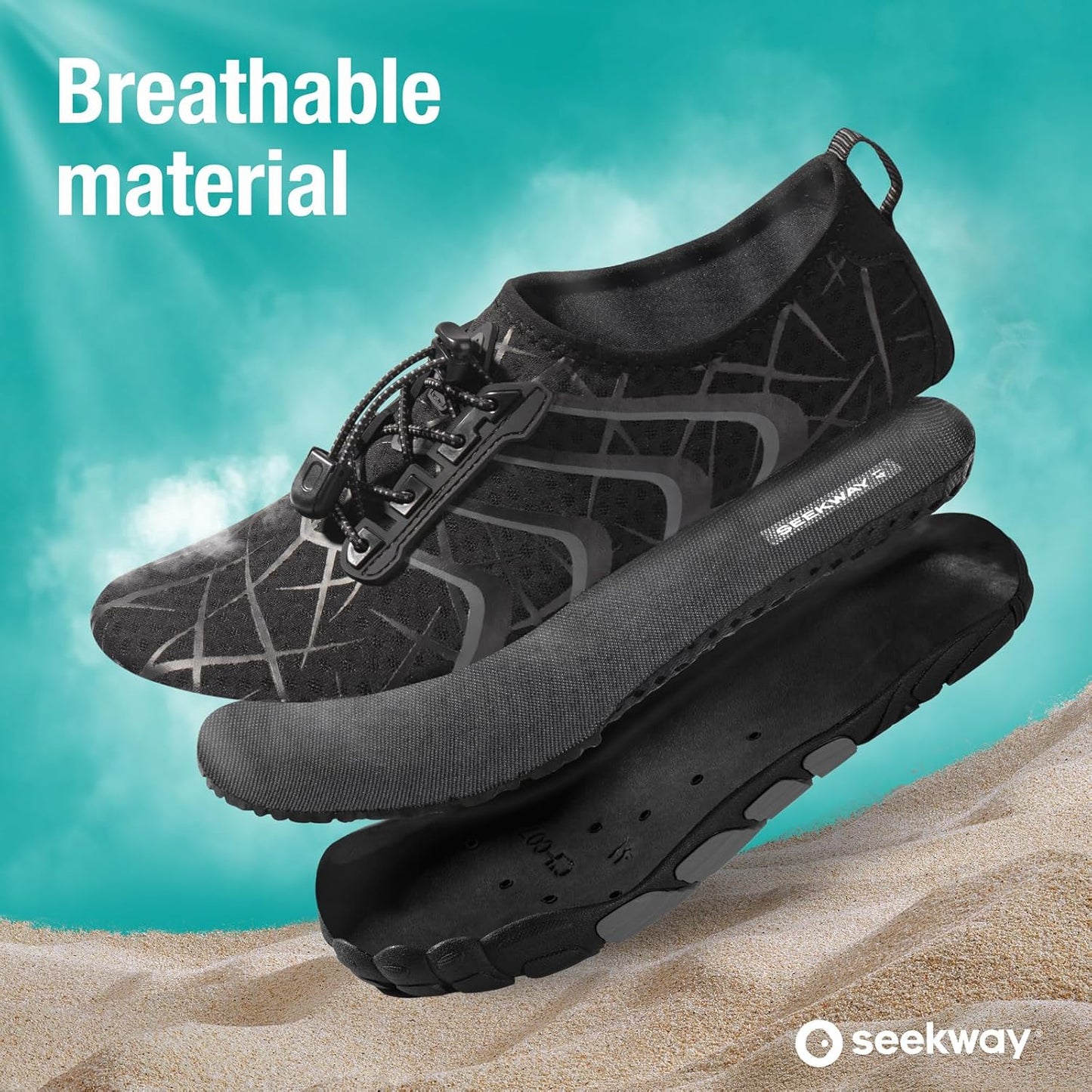 SEEKWAY Water Shoes Men Women Adult Quick-Dry Aqua Sock Barefoot for Beach Swim River Pool Lake Hiking Kayaking Surfing