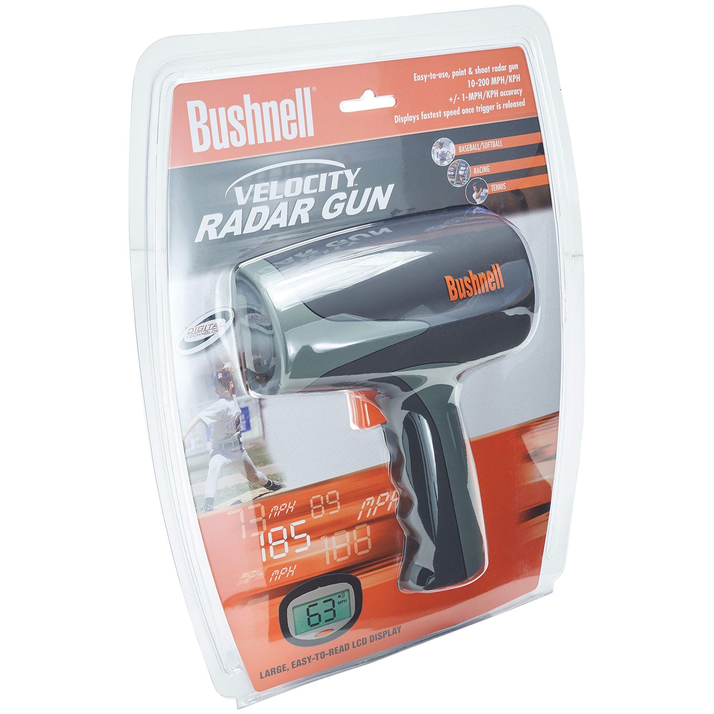 Bushnell Velocity Speed Gun - Accurate Handheld Radar for Sports,Racing,and Traffic Monitoring,Measures Up to 200 MPH with Clear LCD Display,(Pack of 6)