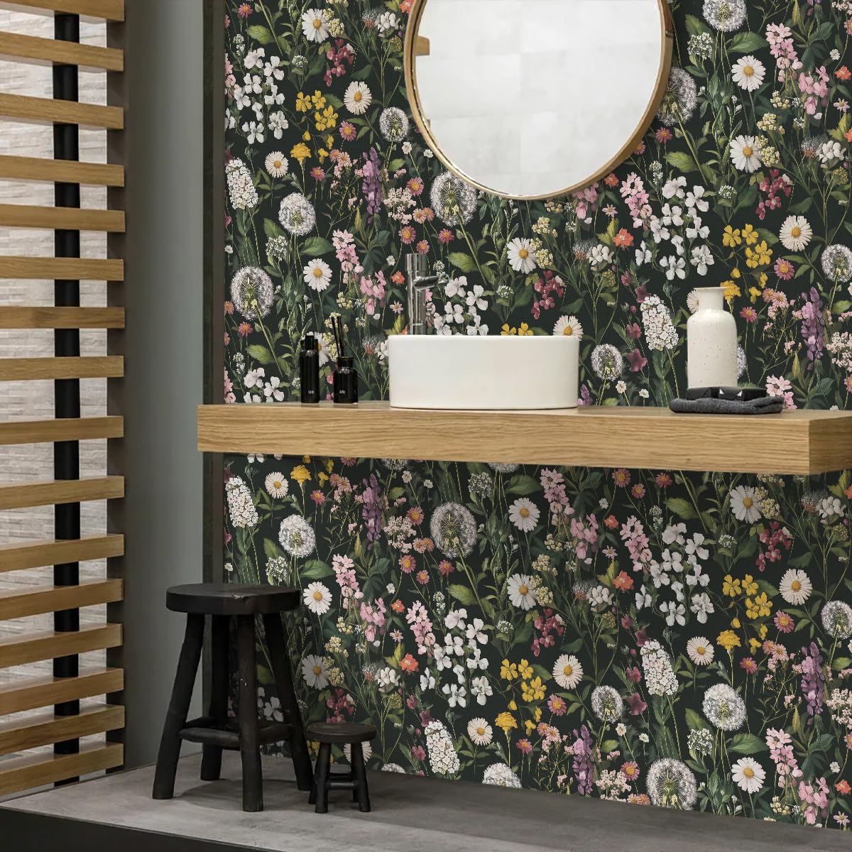 lenify Floral Peel and Stick Wallpaper Floral Leaf Contact Paper 16.9inch x 118.1inch Boho Peel and Stick Wallpaper Green Removable Self Adhesive Flower Contact Paper for Bedroom Decorative Vinyl