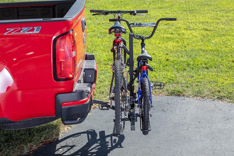 Rockland Aluminum 2-Bike Rack, 70 lbs Capacity, Lightweight Trunk Mount Bike Rack with Hooks and Loops, Fits 2" Receiver for Cars SUVs Minivans