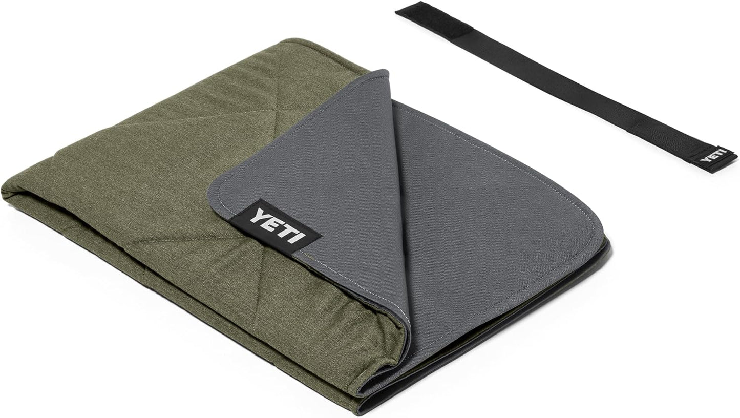 YETI Lowlands Blanket - Cozy Small Size in Olive Green for Ultimate Comfort