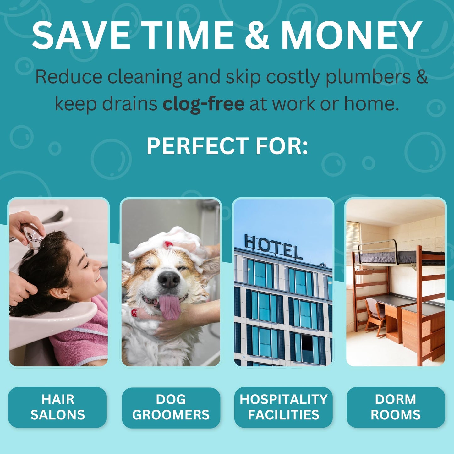 Aire Allure, 25 Pack, Disposable Shower Drain Hair Catcher Mesh Stickers, 6 inch, Square