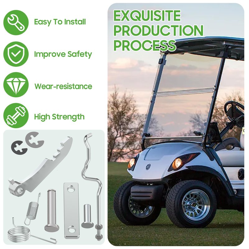 10L0L Golf Cart Brake Pedal Park Hook/Hanging Plate Separation Kit, Suitable for Yamaha G29 Drivr 2007-2012.5 Golf Cart OEM# JW1-F5659-00 JW1-F5658-00 JW1-F5666-00 JW1-F7275-00