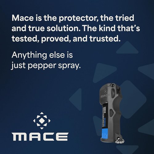 Mace Pepper Spray - Max Police Strength 3-in-1 Formula with Tear Gas & UV Dye | Fast Flip Top Design for Accurate Self Defense