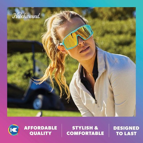 Knockaround Campeones Sport Sunglasses - UV400 Protection for Baseball, Cycling & Running | Unisex Design