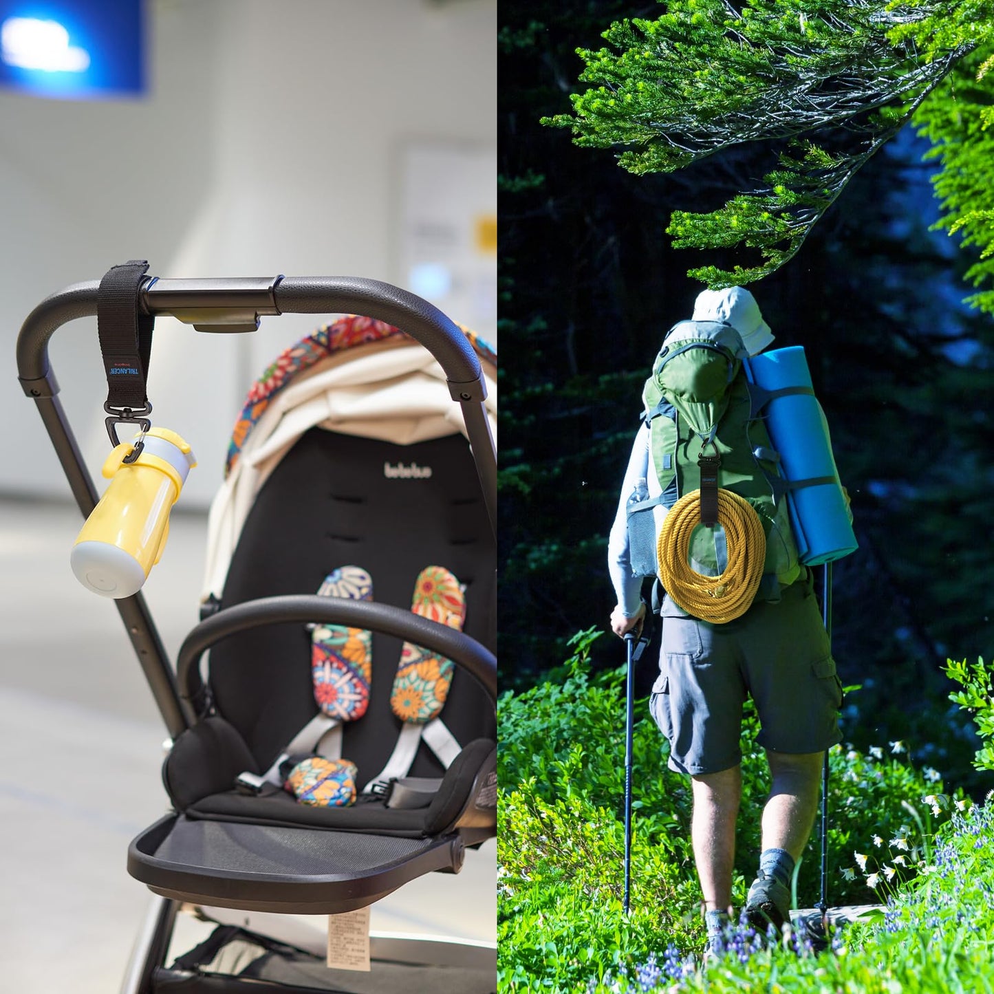 Trilancer Hook-and-Loop Storage Straps with Triangular Buckle to Hang on Walls, for Garage Organization and Storage, for Cables, Wires, Rope, Hoses, Tools of Home, Workshop, Studio, Shop（6L）