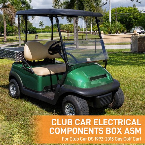 Jerbor Golf Cart Electrical Box Cover for Club Car DS 1992-2015, Replace for OEM 1013609,1015777/102711201,1015373,1014808,1015372 Electrical Component Box