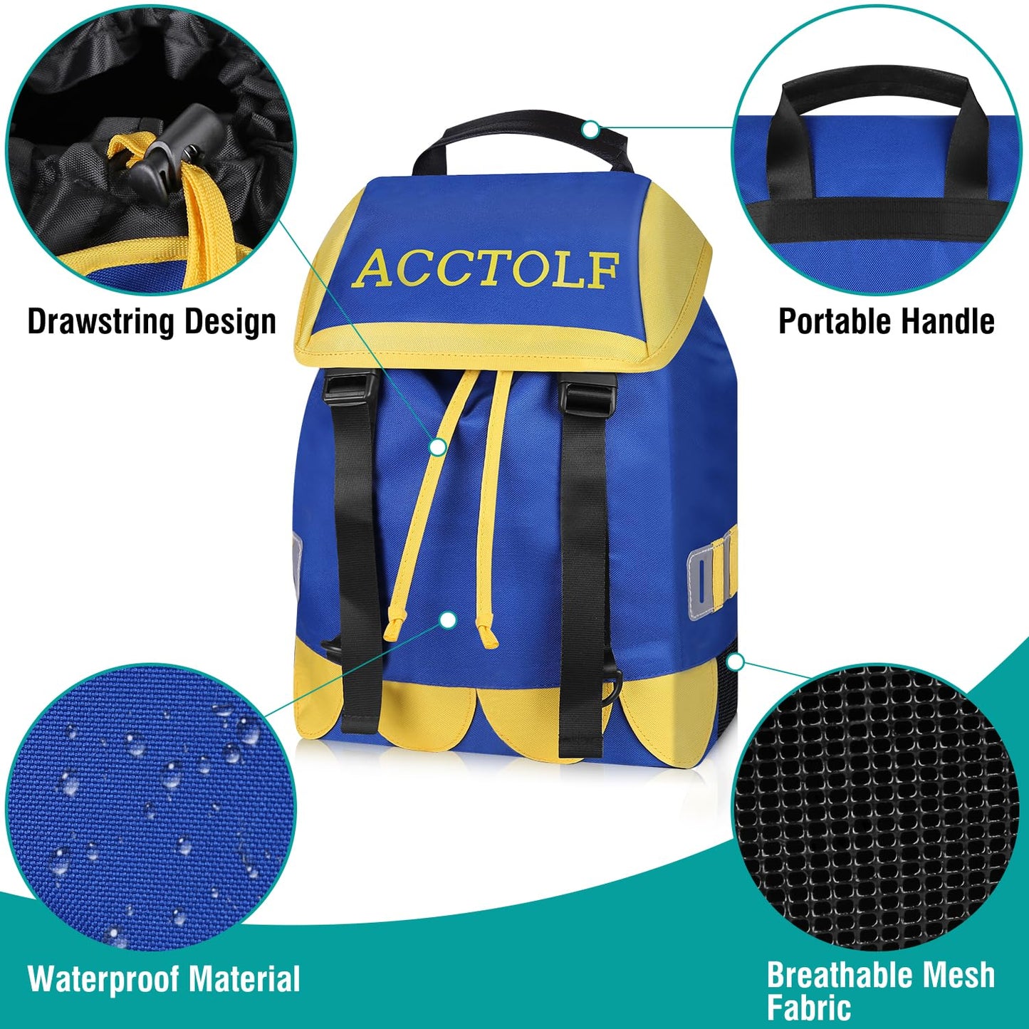 Golf Shoe Bag, Shoe Bag for Men, Large Outdoor Shoe Carrier Bags with Handle for Multiple Sport Golf Shoes