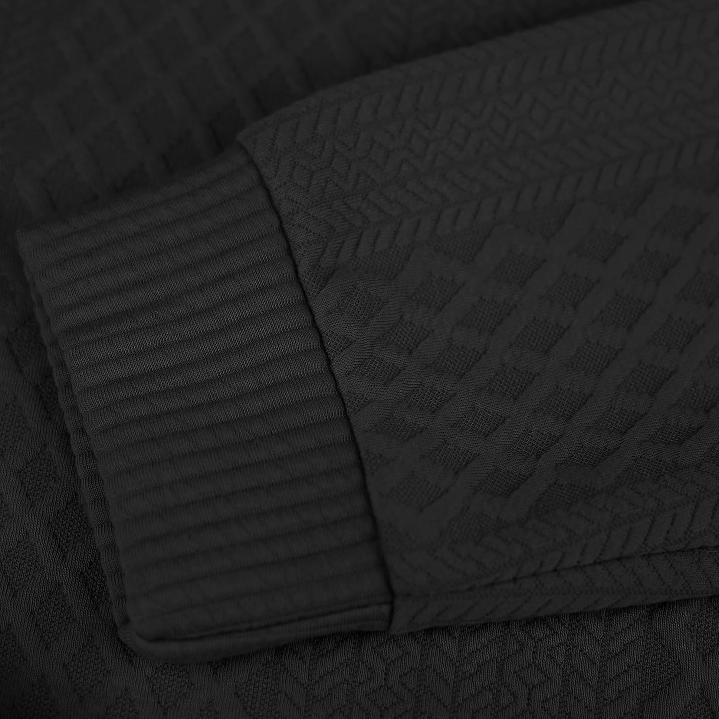 ZOCANIA Men's Sweatshirt - Block Striped Jacquard Design with Elbow Patches | Long Sleeve, Stand Collar