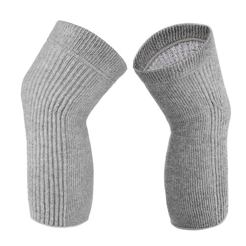 SENIOR ICARE Elastic Cotton Knee Warmers, Knee Sleeves for Men and Women - Circulation Support and Joint Pain Relief, Arthritis Aid, One Pair, Made in Japan