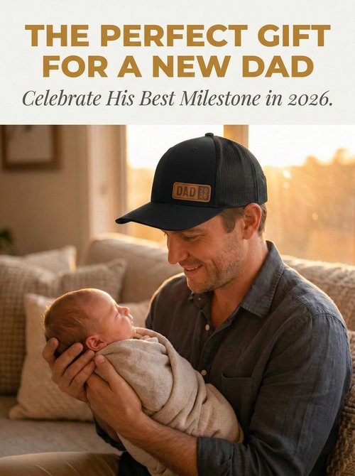 Lichfamy First for New Dad Hat Est 2026 - Best 1st Time Idea for Husband Men Expecting Dad to be Trucker Hat Baby Pregnancy Announcement for Birthday Christmas Black