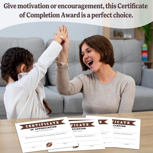 Football Awards by [Brand Name] - Achievement Certificates for Kids | 25 School Diploma Awards, A11