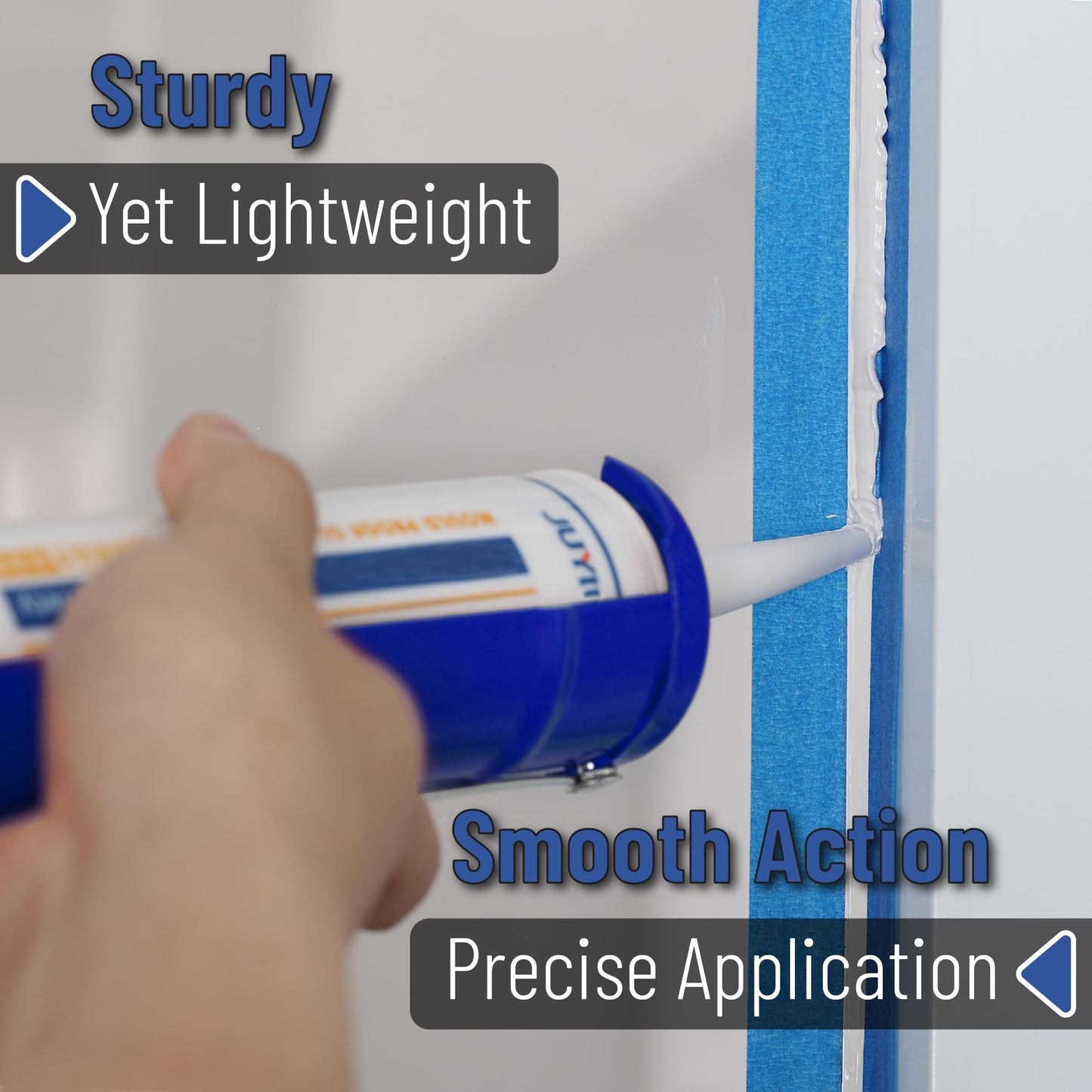 Bates- Caulking Silicone Gun, 10:1 Thrust Ratio, Hand Caulking Guns, No Drip