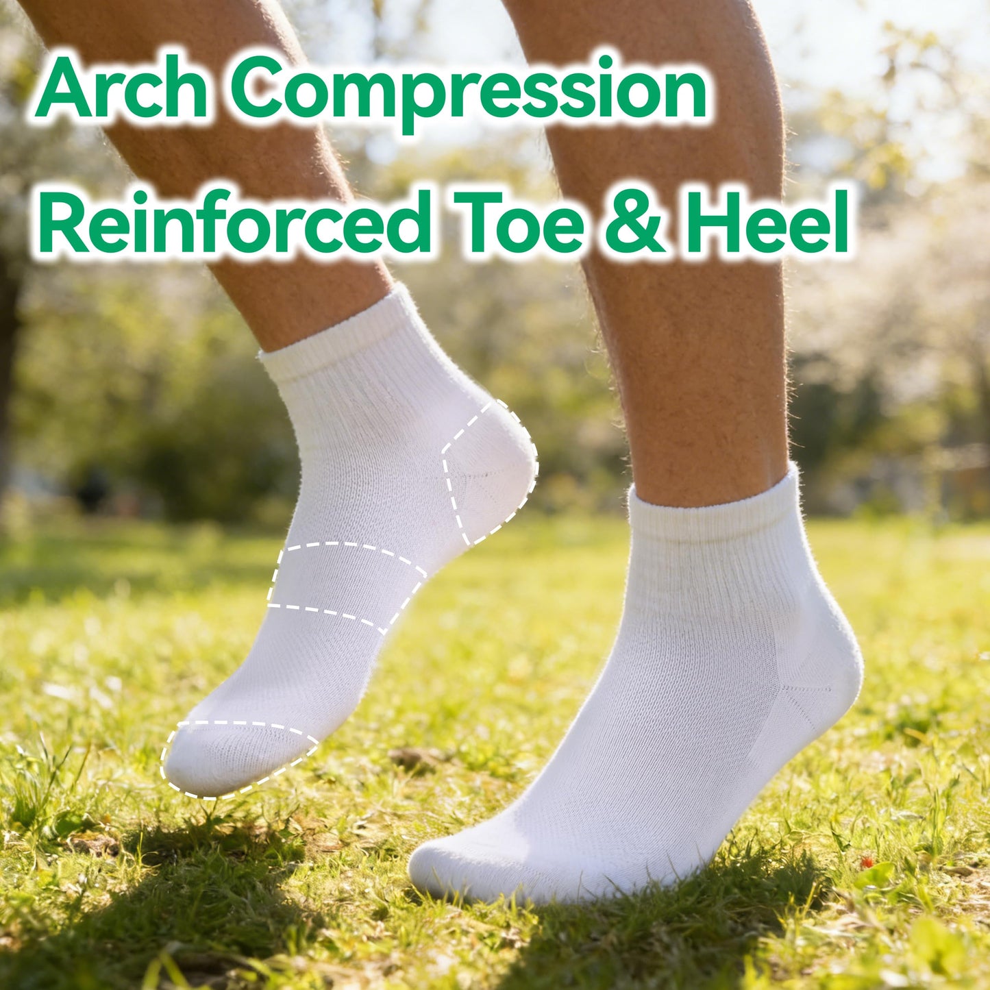 RZTT Merino Wool Socks for Men Quick Dry Athletic Low Cut Socks for Men with Arch Support Breathable Soft Wool Ankle,3 Pairs,XLarge,White