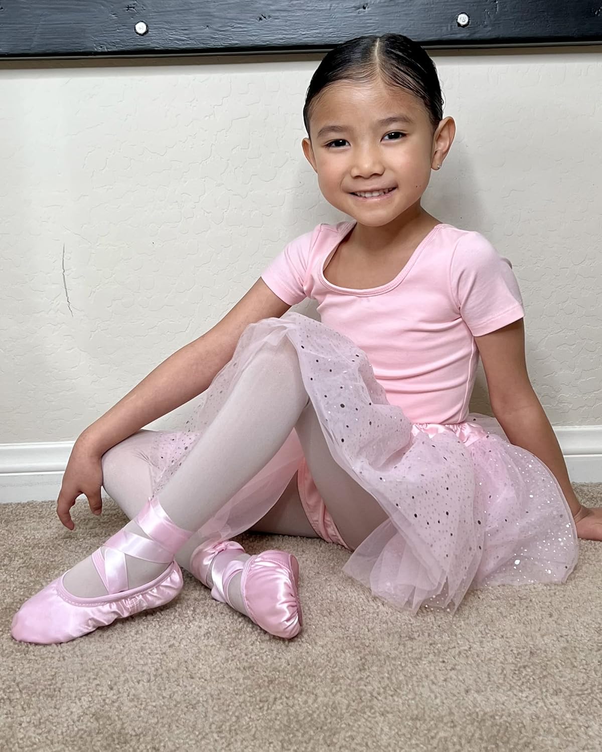 Stelle Girls' Ultra Soft Pro Dance Tights - Comfortable Ballet Footed Design | Toddler to Big Kid Sizes