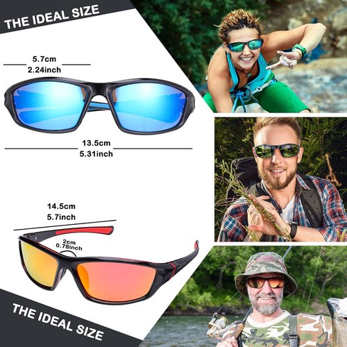 Flutesan Polarized Sunglasses - UV 400 Protection for Men & Women | Ideal for Fishing, Driving & Outdoor Sports
