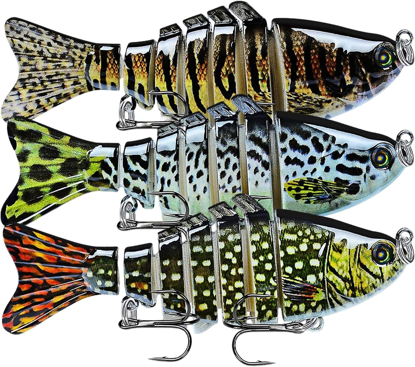 Skiennix Multi Jointed Fishing Lures - Lifelike Swimbait for Bass & Trout | Freshwater & Saltwater