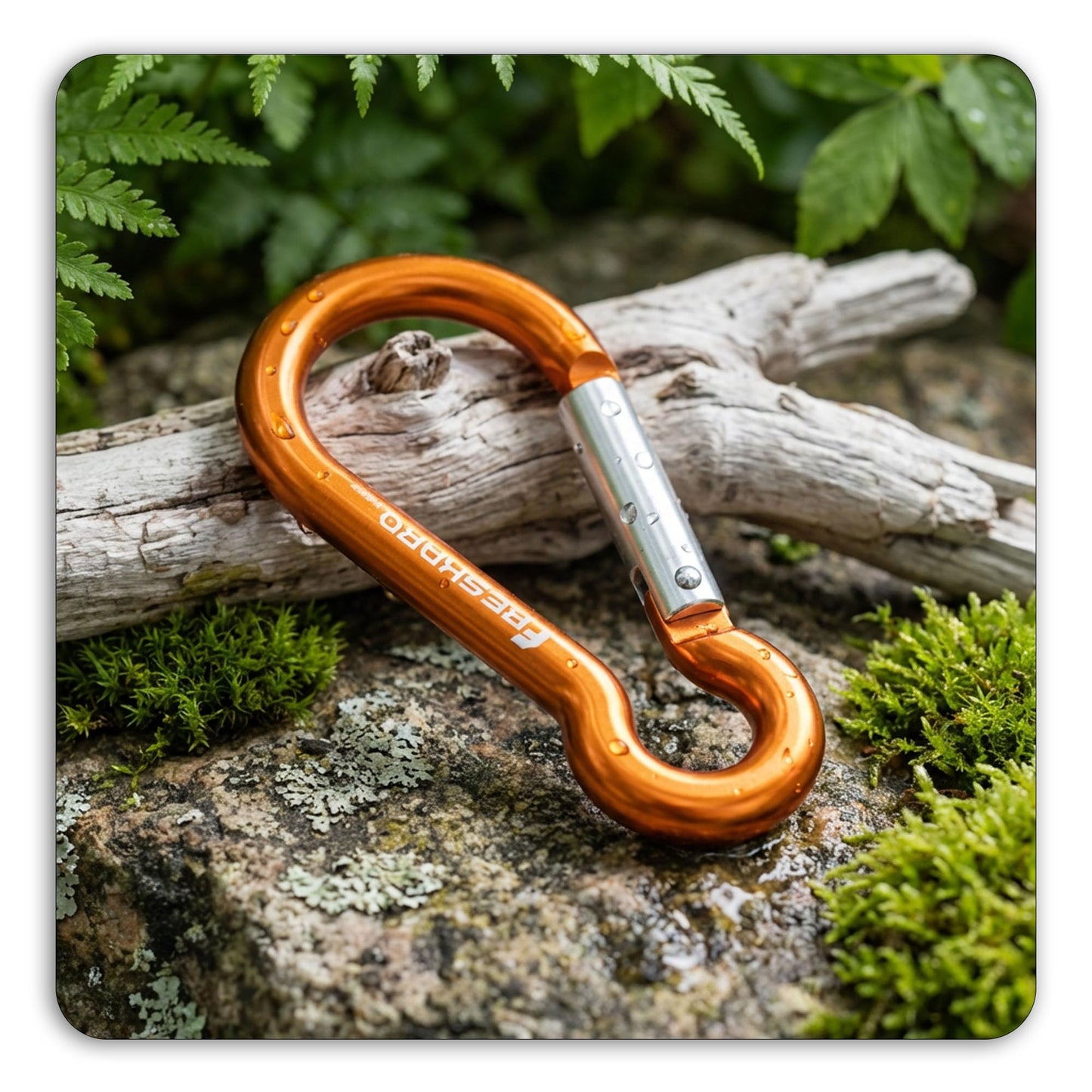 FresKaro Carabiner Clip, Heavy Duty Carabiners, Spring Snap Wire Gate Carbineers, Key and Keychain Karabiner 3inch, Strong Aluminum Caribiniers Hook, Fitness Accessories, Gourd Clips, 3Pack