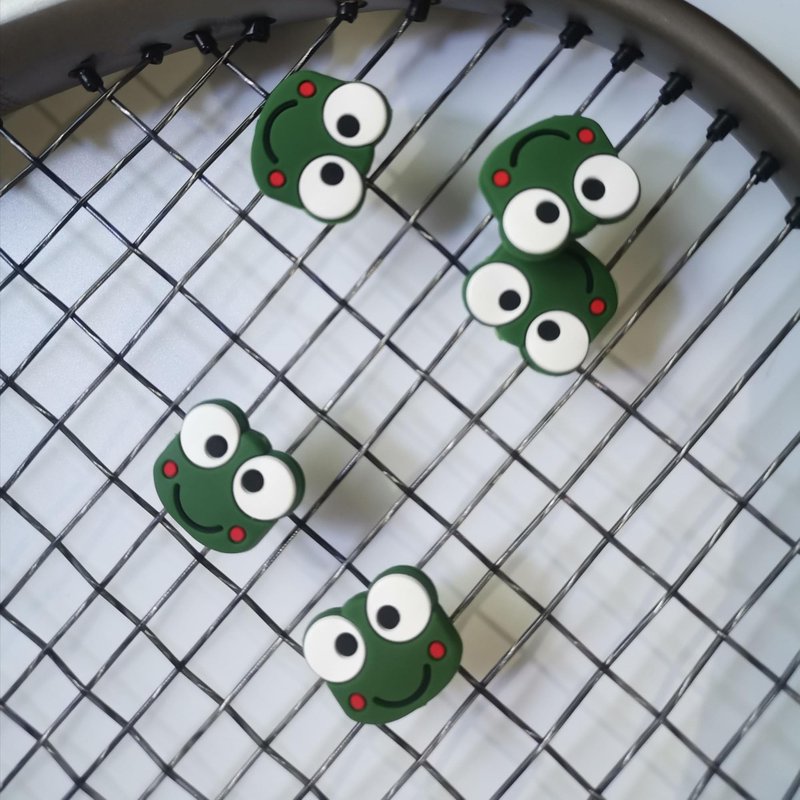 Tennis Dampener Cute/Funny 5 Pack Frog Tennis Racket Vibration Dampener Soft Silicone Tennis Racquet Shock Absorbing Tennis Dampers,Tennis Racket Shock Absorbers