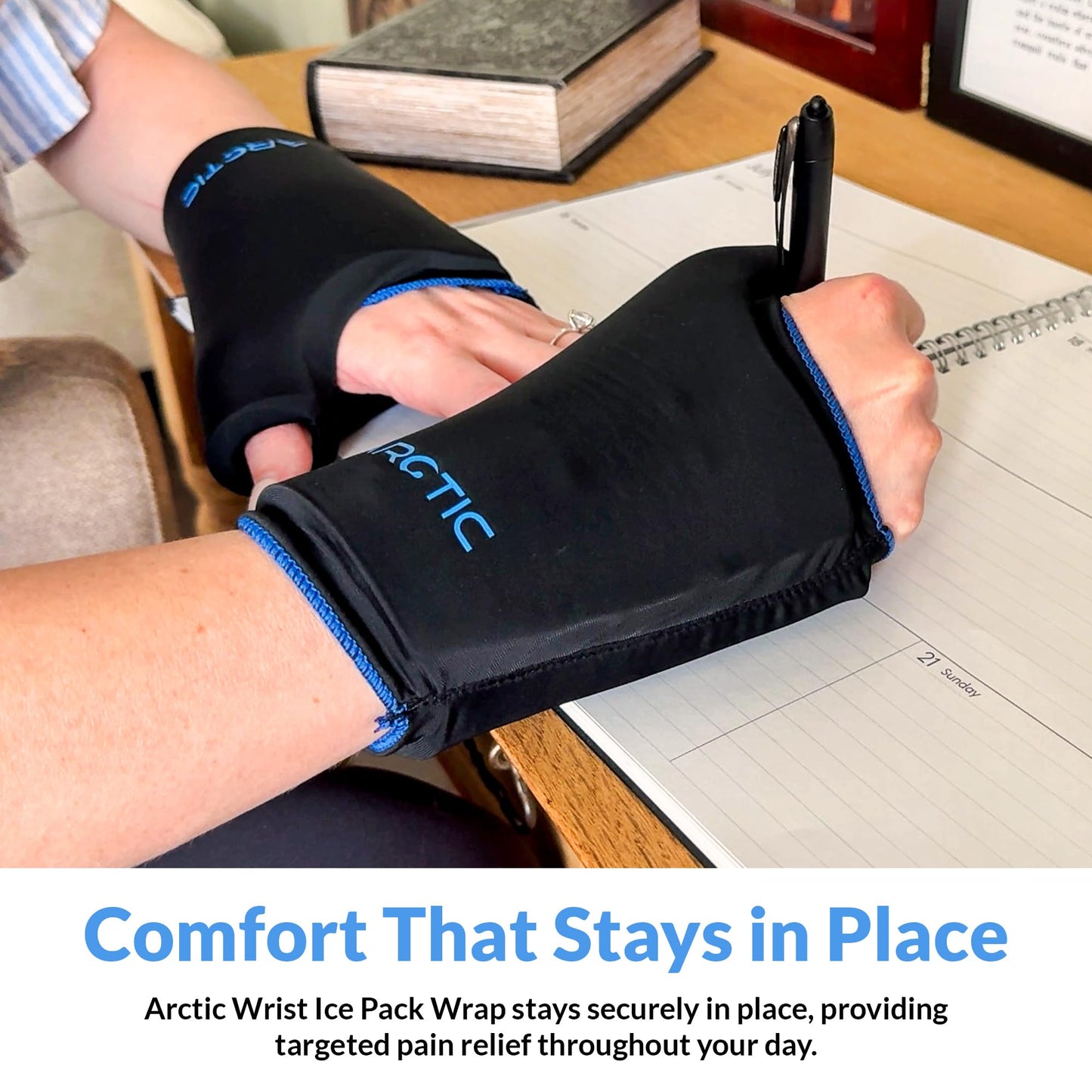 Two Pack | Wearable Thumb & Wrist Ice Pack – Reusable Hot Cold Compression for Hand, Finger, Carpal Tunnel, Arthritis, and Tendonitis Relief (S/M)