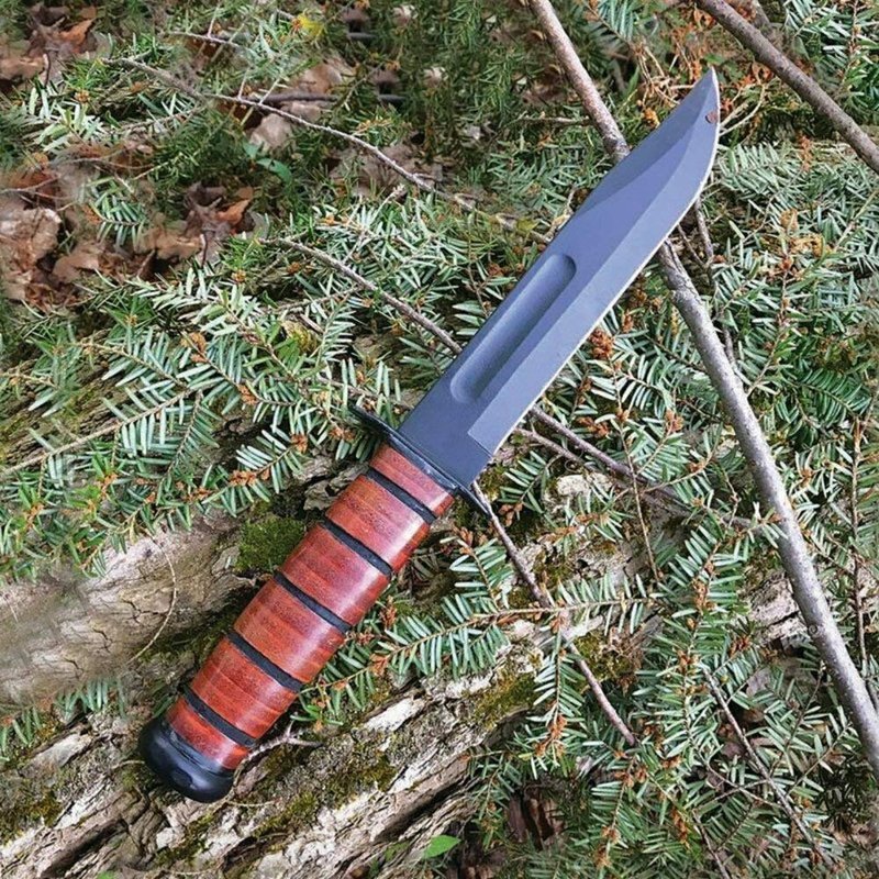 KA-BAR, Single Mark, Brown, Overall Length: 11.875"