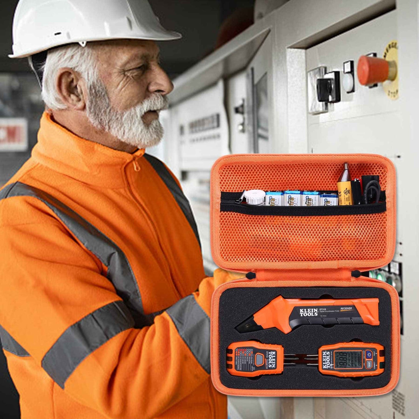 co2CREA Hard Travel Case Replacement for Klein Tools ET310 AC Circuit Breaker Finder Integrated GFCI Outlet Tester
