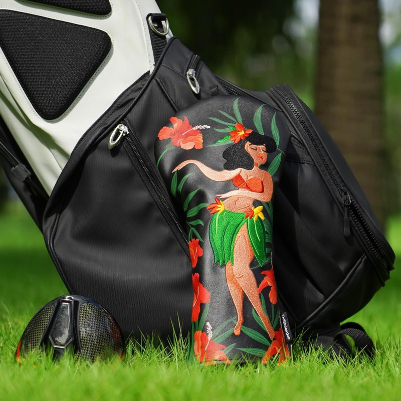 Craftsman Golf Club Head Cover Driver Head Cover Golf Headcover for Driver Hawaii Style Leather Driver Headcover Fits 460cc Club