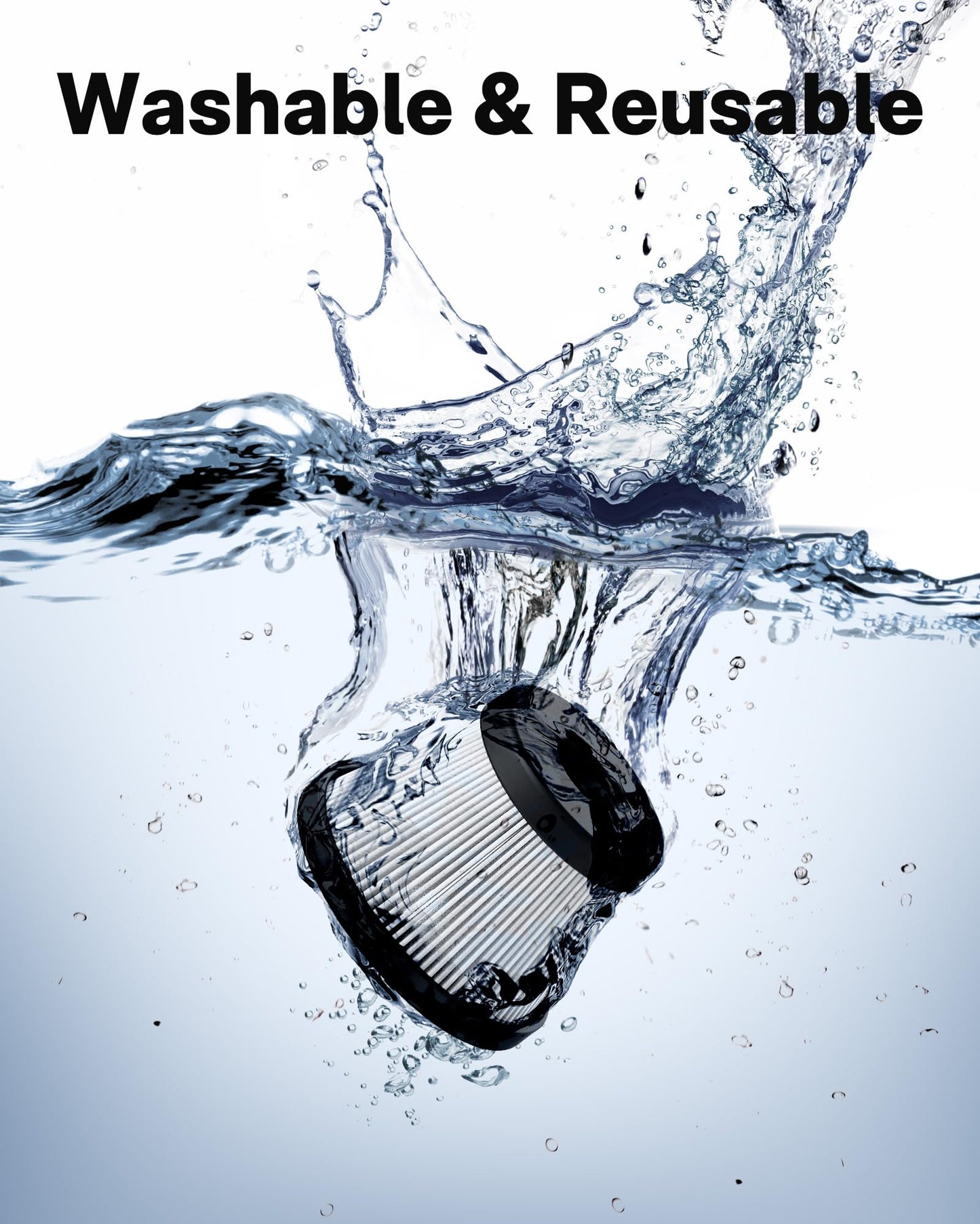 HOTO 4 PCS Filter Replacement for HOTO Compressed Air Capsule Only, Not for Autocare Air Duster