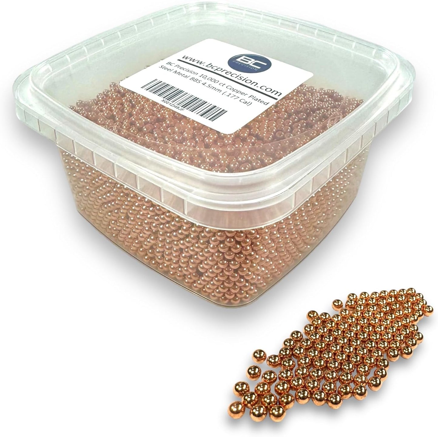 BC Precision Silver Zinc & Copper Plated BBS | 4.5mm (.177 Cal) Premium Match Grade for Precision Shooting