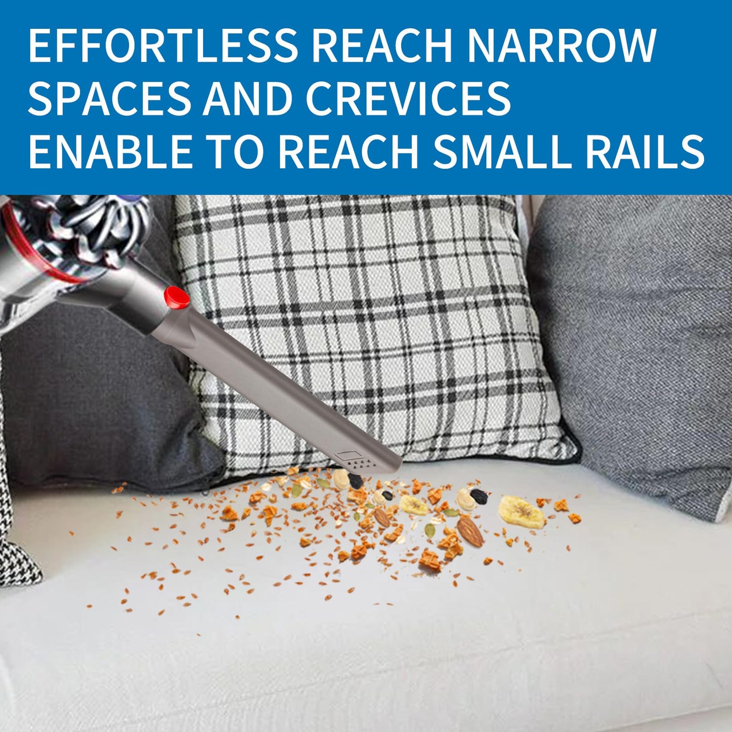 For Dyson Crevice Tool Replacement, Crevice Tool Vacuum Attachments Compatible for Dyson Gen5 G5 V7 V8 V10 V11 V15 Outsize Vacuum Cleaner Accessories. Replacement Parts for Dyson Vacuum Attachments