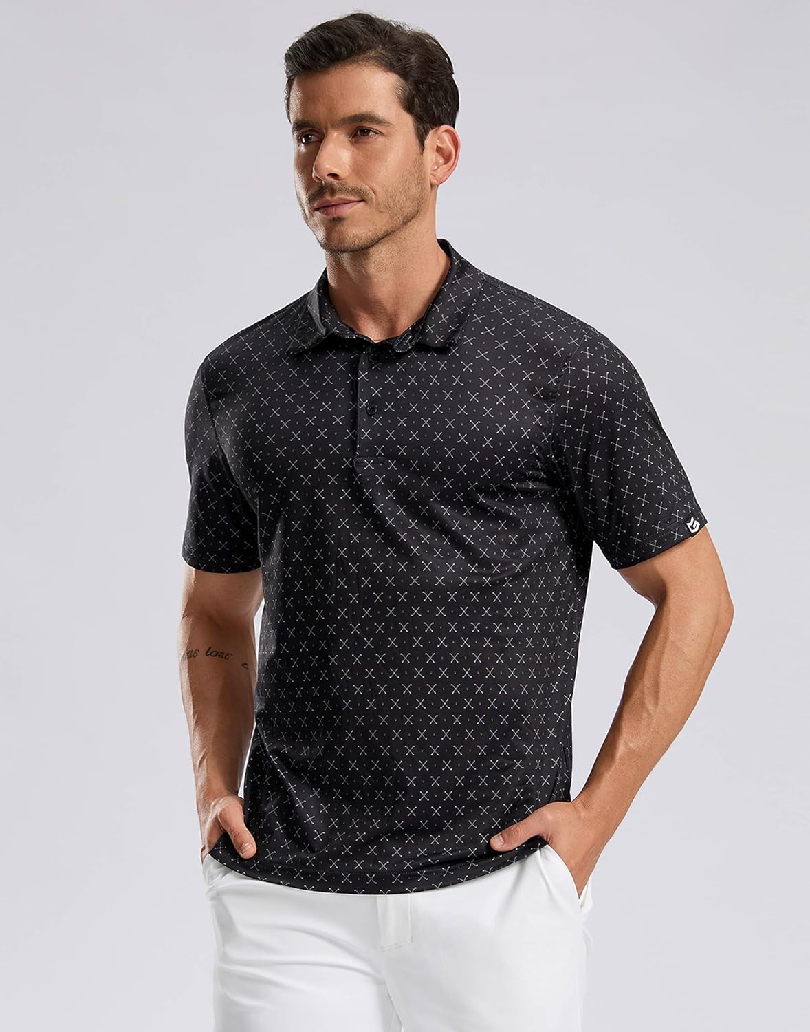 Skiennix Men's Golf Shirt - Short Sleeve Moisture-Wicking Polo | Casual Lightweight Design