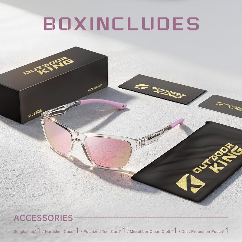OUTDOORKING Polarized Running Sunglasses for Women Mens Sun Glasses for Cycling Fishing Driving Golf UV Protection
