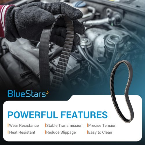 BlueStars Golf Cart Drive Belt Replaces 27077-G02 27077-G01 - Fits for EZ.GO Marathon 4-Cycle 1991-1996 and 2-Cycle 1992-1993 Gas Golf Cart
