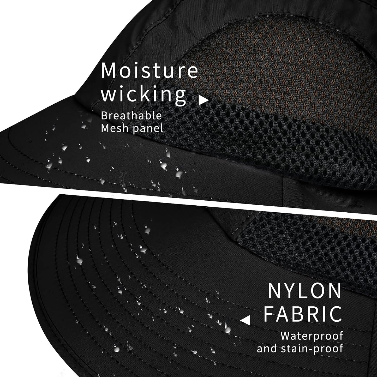 Skiennix Sun Hat - UPF 50+ UV Protection with Neck Flap | Wide Brim for Hiking & Fishing