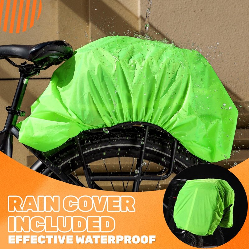 35L Panniers Bike Bags Double Side Bike Saddle Bag, Waterproof Bikes Panniers Bag Shoulder Bags with Rain Cover for Riding, Multi-Function Bicycle Bag Rear Trunk Panniers Cycling Accessories