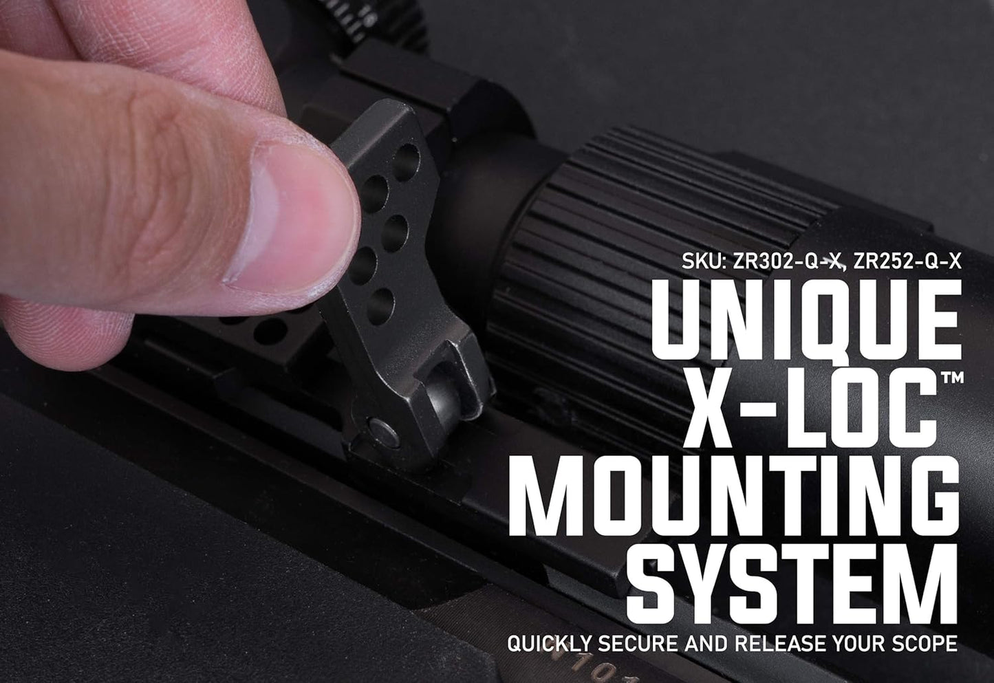 Monstrum Slim Profile Cantilever Offset Picatinny Scope Mount - Quick Release Design for Easy Use