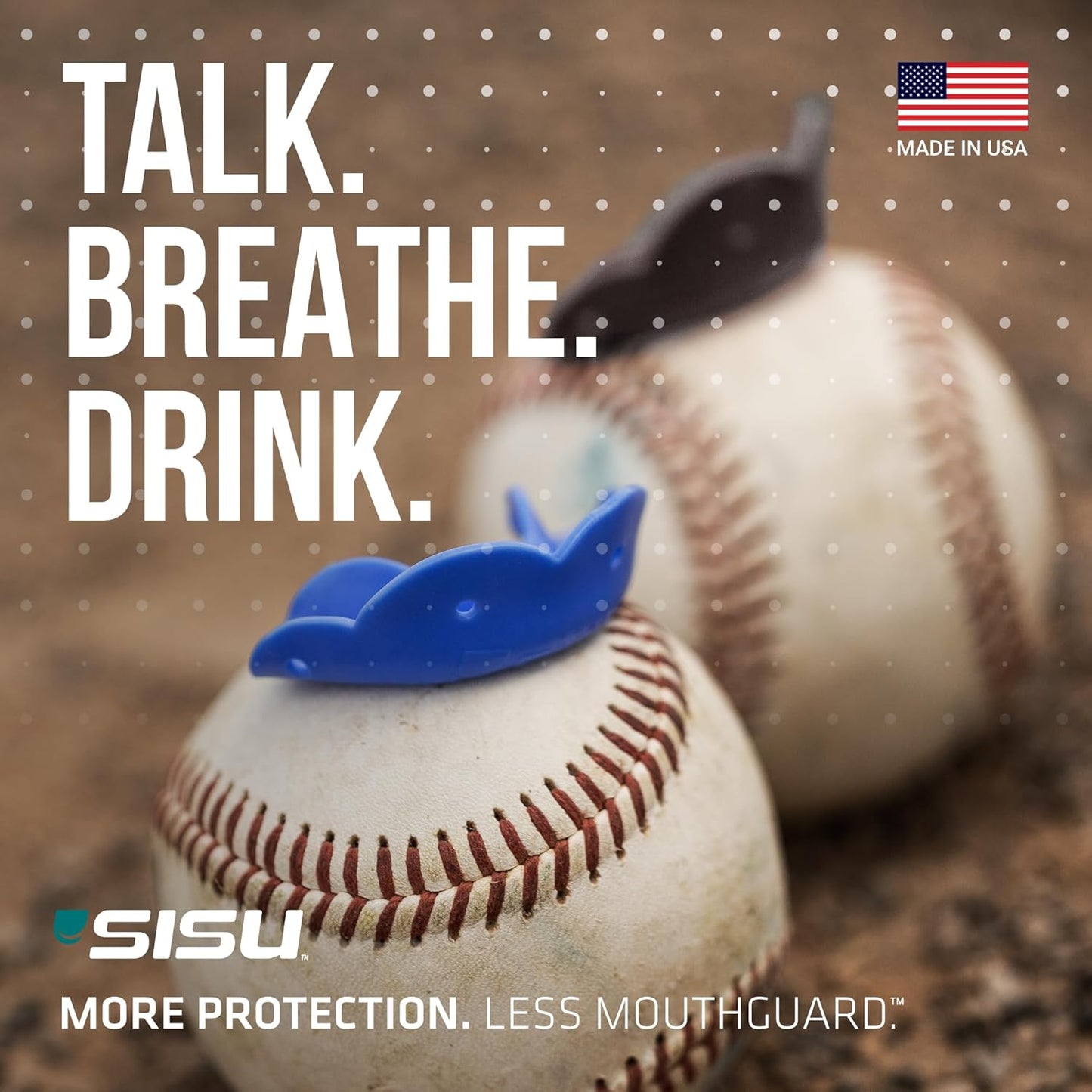SISU Go Mouthguard - Low-Profile Snow White Tooth Protection for Sports | Remoldable & Breathable