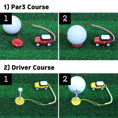 3D OM Golf Tees Hanger, Mini Silicone with Guide Ring, Stylish Cute Adorable(Blue)