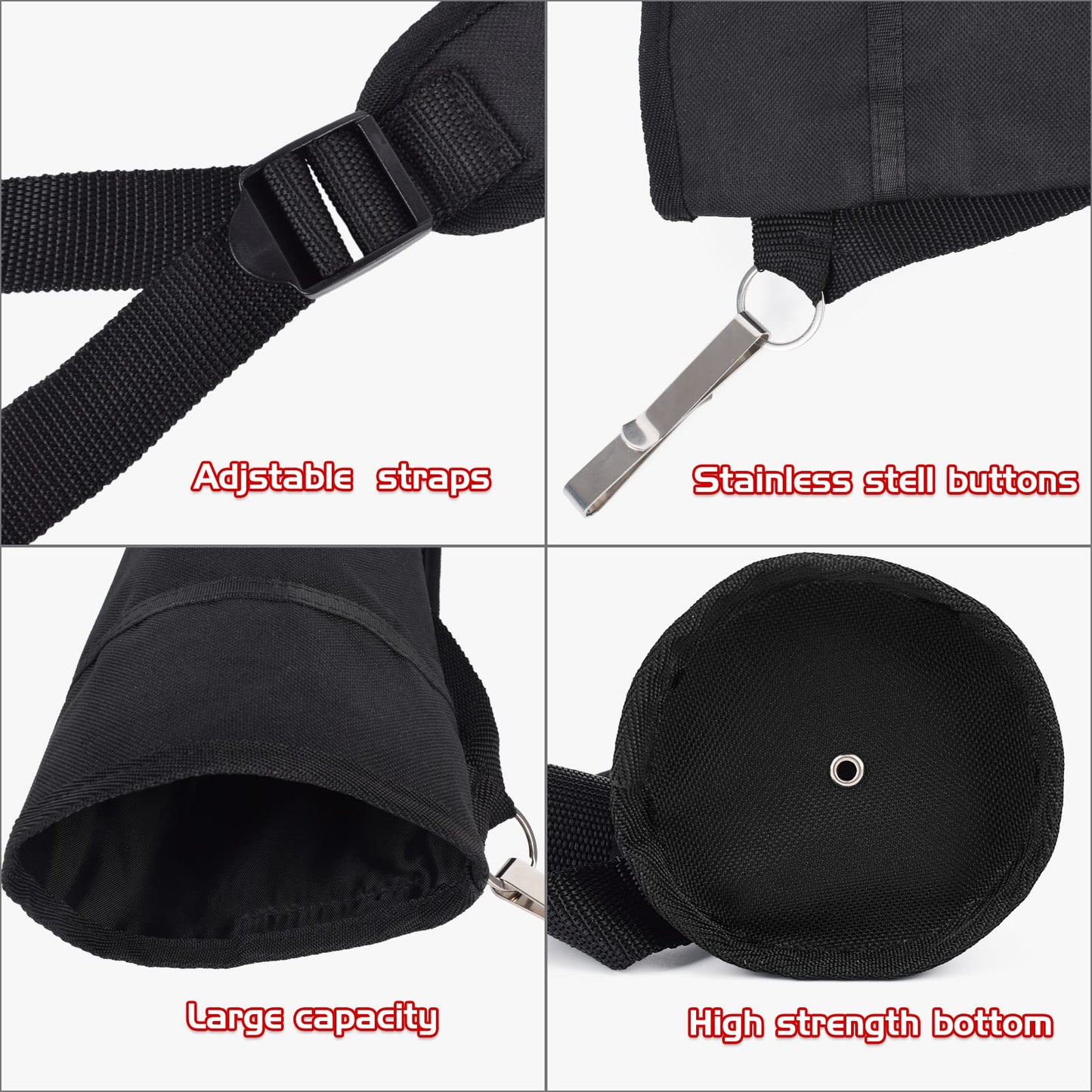 Elong Adjustable Archery Back Arrow Quiver Holder - Upgraded Quiver Arrows for Compound Recurve Bow and Hunting Target Practicing Youth and Adults