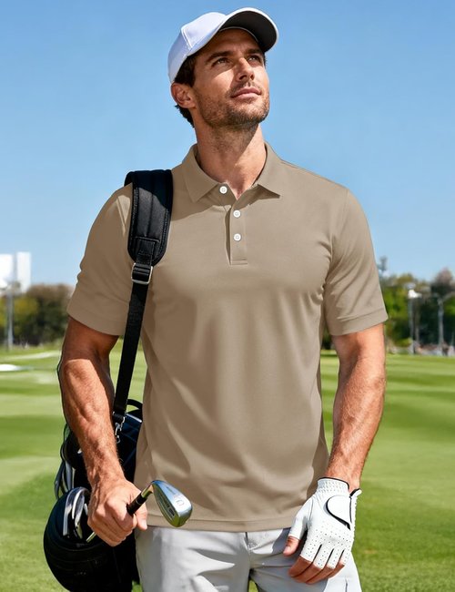 MAGCOMSEN Men's Polo Shirt - Quick Dry Short Sleeve Casual Golf T-Shirt | Outdoor Performance Jersey