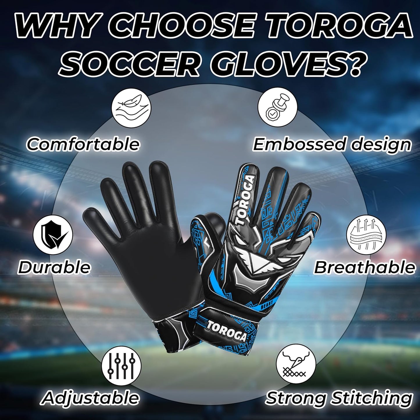 Regine Switzerland Goalkeeper Gloves for Kids – Strong Latex Grip & Double Wrist Support | Breathable Mesh Design