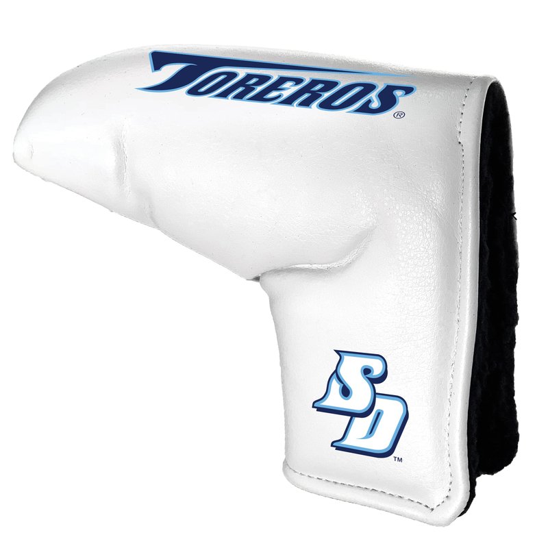 Team Golf NCAA SAN Diego Tour Blade Putter Cover (White), Fits Most Blade Putters, Scotty Cameron, Taylormade, Odyssey, Titleist, Ping, Callaway