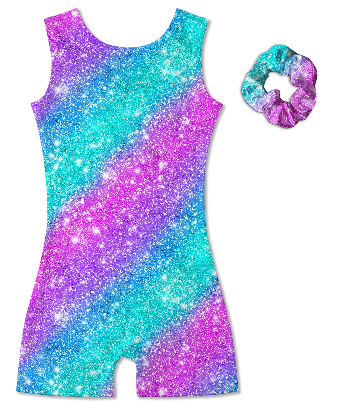 Vogseek Sparkly Gymnastics Leotards for Girls 4 5Y Blue Purple Biketards