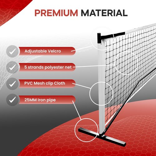 RAQSTACK - Pickleball Set of Portable Pickleball Net for Driveway & Court Marking Kit with Pickle Ball Bag - Easy Setup Outdoor & Indoor Pickle Ball Equipment for Recreational & Competitive Play
